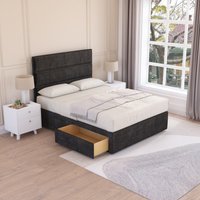 Texas Plush Bed Set 4 Drawers Mattress & 26" Headboard Super King