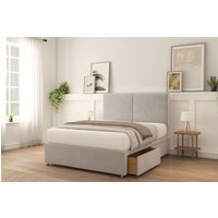 Montana Plush Velvet Memory Foam Bed Set 4 Drawers Mattress & Headboard King