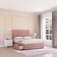 Alabama Plush Velvet Memory Foam Bed Set 4 Drawers Mattress & Headboard Double