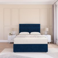 Texas Plush Velvet Memory Foam Bed Set No Drawers Mattress & Headboard Super King