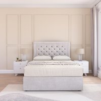Montana Plush Velvet Memory Foam Bed Set No Drawers Mattress & Headboard Single