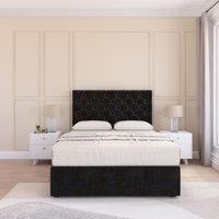 Mayfair Plush Velvet Memory Foam Bed Set No Drawers Mattress & Headboard Single