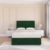 Highbury Plush Velvet Memory Foam Bed Set No Drawers Mattress & Headboard Single
