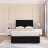 Monaco Divan Bed Set No drawers & Matching Footboard Plush Velvet Single