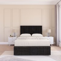 California Divan Bed Set No drawers & Matching Footboard Plush Velvet Single