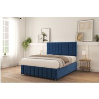 California Divan Bed Set No drawers & Matching Footboard Plush Velvet Super King
