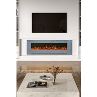Living and Home 60inch Wall Mounted Electric Fireplace Grey