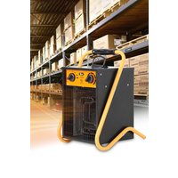 Living and Home 5KW Electric Fan Heater for Industrial and Agricultural Use in Black