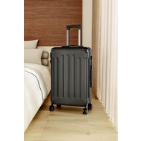 Living and Home Modern Hardside Spinner Suitcase with Combination Lock, 28" Black