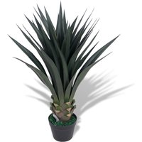 Berkfield Home Artificial Yucca Plant with Pot 85 cm Green