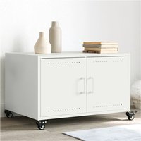 Berkfield Home Coffee Table White 68x50x43.5 cm Steel