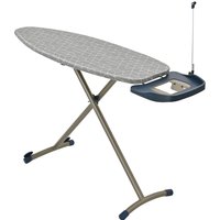 Xample Folding Ironing Board Lightweight Adjustable Non-Slip Iron Boards - 159cm x 42cm in Grey | Size: 159 cm x 42 cm