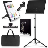 Metal Heavy Duty Foldable Music Stand Holder Tripod Orchestral Conductor Sheet