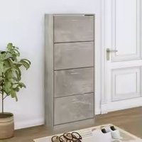 Concrete Modern Concrete Effect Shoe Cabinet Storage Solution