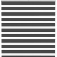 Berkfield Home Zebra Blind Black 150x100 cm Fabric Width 145.9 cm Polyester
