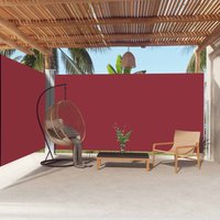 Berkfield Home Retractable Side Awning Red 200x600 cm