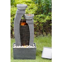 3 Tier Solar Powered Modern Garden Water Feature LED Lights