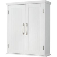 Wooden Bathroom Wall Medicine Cabinet Adjustable Shelves