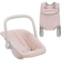 Polka Dot Princess Doll Carrier & Car Seat Set