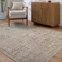 Galey Alix Vintage Oriental Boho Taupe Cream Myrtle Avenue I Area Rug cm x 170 cm
