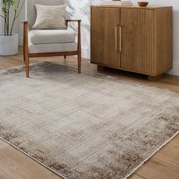 Galey Alix Abstract Modern Marble Brown Cream Myrtle Avenue IV Area Rug cm x 170 cm