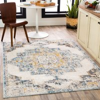 Ankara Beige Vintage Traditional Boho Living Dining Bedroom Rug cm x 170 cm