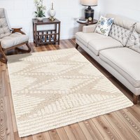 Shaggy Modern Plush Pile Nuria Area Rug Light cm x 190 cm