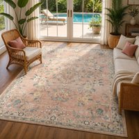 Vintage Oriental Boho Ileana Area Rug Light cm x 275 cm