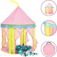 Berkfield Home Children Play Tent with 250 Balls Pink 100x100x127 cm | Size: 100 x 100 x 127 cm