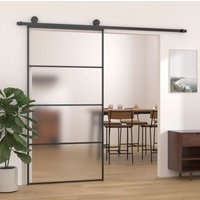 Sliding Door Frosted ESG Glass & Aluminium 102.5x205 cm