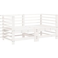 Berkfield Home Garden Corner Sofas 2 pcs White Solid Wood Pine