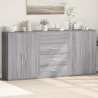 Sideboards 3 pcs Sonoma 60x31x84 cm Engineered Wood x 31 x 84 cm