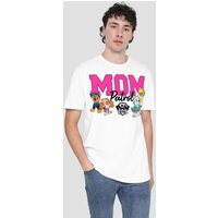 Paw Patrol Mother'S Day Mom Patrol Unisex Adult T-Shirt, White | Size: 3XL