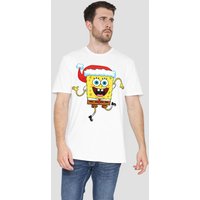 Squarepants Christmas Santa Hat T Shirt