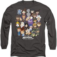Avatar Last Airbender Chibi Group Long Sleeve T Shirt
