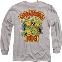 Tmnt Cowabunga Dude Long Sleeve T Shirt Athletic Heather
