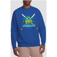 Tmnt Leonardo Since 1984 Crew Sweatshirt Royal Blue