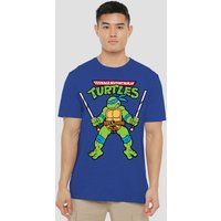 Tmnt Retro Leo T Shirt Royal Blue Royal
