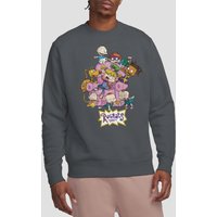 Rugrats Men's Chair Crew Sweatshirt, Charcoal | Size: 2XL