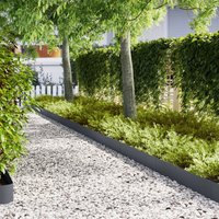 Berkfield Home Lawn Edgings 30 pcs Anthracite 100x0, 5x20 cm Steel