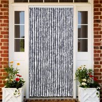 Berkfield Home Insect Curtain Silver 90x200 cm Chenille