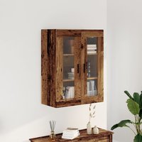 Berkfield Home Wall Mounted Cabinet Old Wood 69.5x34x90 cm in Brown