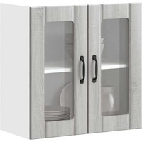 Kitchen Wall Cabinet Glass Door Lucca Sonoma Engineered Wood