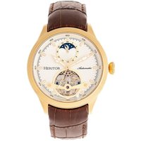 Gregory Semi Skeleton Leather Band Watch
