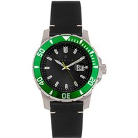 Dive Pro 200 Leather Band Watch Date
