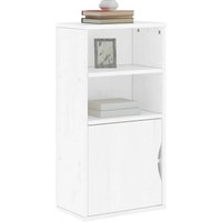 Berkfield Home Side Cabinet ODDA White 40x24x79 cm Solid Wood Pine | Size: 40 x 24 x 79 cm