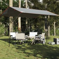 Berkfield Home Camping Tarp Grey & Orange 400x294 cm Waterproof