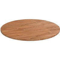 Berkfield Home Round Table Top Light Brown √ò90x1.5 cm Treated Solid Wood Oak | Size: 90x1.5 cm