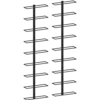 Wall mounted Wine Racks 18 Bottles 2 pcs Iron