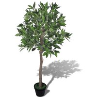 Berkfield Home Artificial Bay Tree with Pot 120 cm in Green